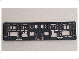 Držák SPZ, podložka pod značku 3D nápis, Audi