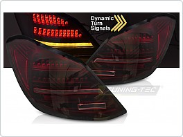 Zadní LED světla, světlomety, lampy Mercedes C-Class W205, 2014-2021, červeno-černé, SEQ