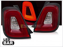Zadní LED světla, světlomety, lampy Fiat 500, 2015-2020, červené