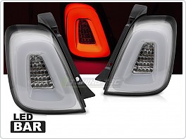 Zadní LED světla, světlomety, lampy Fiat 500, 2015-2020, bílé