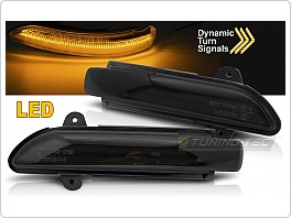 Boční blinkry na zpětná zrcátka, Mercedes W211, C219, W221, C216, SEQ, LED, kouřové