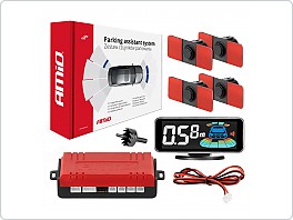 Parkovací asistent LED-GRAF 3D 4 senzorů černá vnitřní 16,5mm