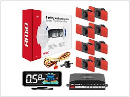 Parkovací asistent LED-GRAF 3D 8 senzorů černá vnitřní 16,5mm