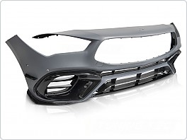 Přední nárazník Mercedes CLA W118, 2019-, SPORT STYLE, PDC, černý lesk