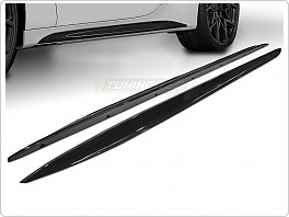 Prahové lišty BMW G22, G23, 2020-, PERFORMANCE STYLE, leskle černé