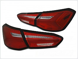 Zadní LED světla, světlomety, lampy Ford Focus 4, 2018-2021, hatchback, červeno-bílé, SEQ