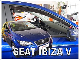 Plexi ofuky oken, deflektory, přední SEAT IBIZA V KJ 5D 2017-> HATCHBACK