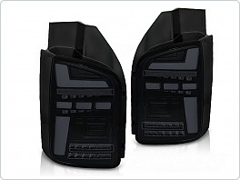 Zadní LED světla, světlomety, lampy VW T6, 2015-2019, OEM žárovky, SEQ, černé kouřové