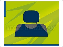 Potahy opěrek hlavy (tmavě modré)