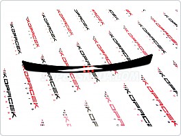 Kryt předního nárazníku pro Škoda Octavia III RS Facelift černo-červený