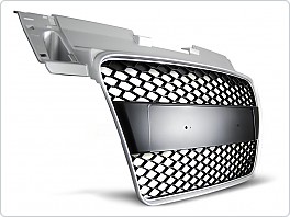 Přední maska Audi TT 2006-2009, RS Style stříbrná GRAU06