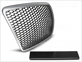 Přední maska Audi A6, C6 2009-2011, stříbrná GRAU15