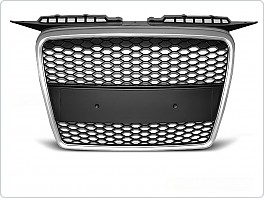 Přední maska bez znaku RS-Type Audi A3, 2005-2008, stříbrný mat GRAU26