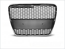 Přední maska bez znaku RS-Type Audi A6, 2004-2008, chrom GRAU37