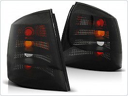 Zadní světlomety, světla, lampy Opel Astra G 3/5dveř., 1998-2004, čiré, černé LTOP48