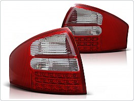 Zadní světla, lampy LED Audi A6, 1997-2004, sedan, bílé, červené LDAU76