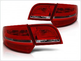 Zadní světla, lampy Audi A3 8P, Sportback 2004-2008, LED BAR, červená, čirá LDAUA7