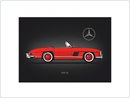 Plechová cedule Mercedes benz 300 SL, 20x30cm