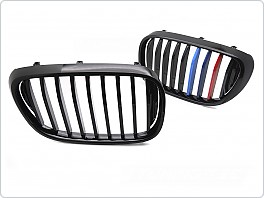 Přední maska BMW G11, G12 (2015-2019), leskle černá s trikolórou GRBMN7
