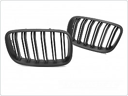 Přední maska BMW X5 E70 (2007-2013), X6 E71 (2008-2014), matně černá double bar