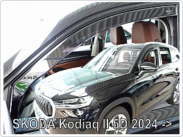 Plexi ofuky oken, deflektory, Škoda Kodiaq II, 2024- přední