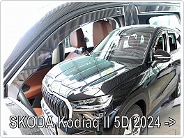 Plexi ofuky oken, deflektory, Škoda Kodiaq II, 2024- přední + zadní