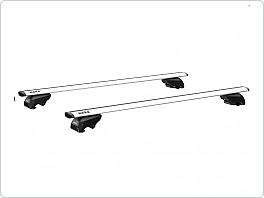 Nosič Škoda Kodiaq II, střešní nosič Hakr Wing AL stříbrný