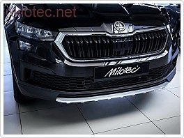 Ochranná dekorativní lišta na nárazník Škoda Kodiaq I. 2021- facelift, stříbrná