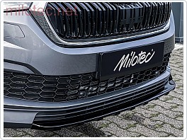 Ochranná dekorativní lišta na nárazník Škoda Kodiaq I. 2021- facelift, černá lesklá