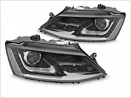 Přední světla, světlomety, lampy VW Jetta VI, 2011-2018, černé, LPVWZ9