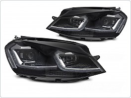 Přední světlomety, světla, lampy Volkswagen Golf VII, 2013-2017, LED, SEQ, DRL, silver, LPVX05