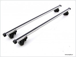 Střešní nosič na podélníky Škoda, Hakr ovál ALU stříbrný 120cm