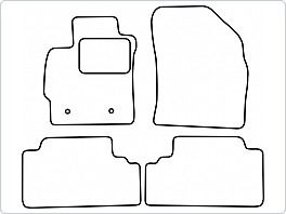 Textilní koberce Toyota Auris 2007-2012, Prima Antracit, výprodej