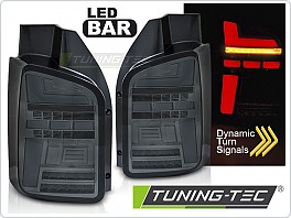 Zadní LED světla, světlomety, lampy VW T5, 2003-2009, SEQ, lehce kouřové LDVWO3