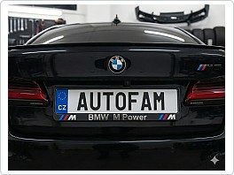 Držák SPZ, podložka pod značku s 3D logem, BMW Power