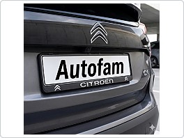 Držák SPZ, podložka pod značku s 3D logem, Citroen chrom