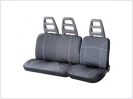 Autopotahy pro dodávky 2+1, šedé, seznam na fotu
