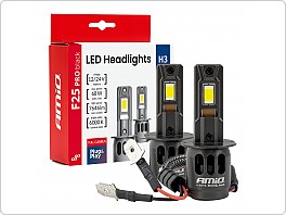 LED žárovky H3 CANBUS Série F25 PRO 68W 12V 24V, set 2ks