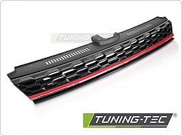 Přední maska VW GOLF 7 17-19 lesklá černá s červenou linkou