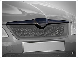 Horní lišta přední masky, ABS černý, Fabia 2 Facelift, Roomster Facelift 2010-