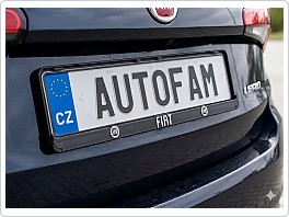 Držák SPZ, podložka pod značku s 3D logem, Fiat