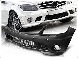 Přední nárazník Mercedes W204, classe C, 2007-2010, AMG style pro park. senzory, ZPME03