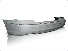 Zadní nárazník Mercedes W211, classe E, 2002-2006, AMG style pro park. Senzory, ZTME04