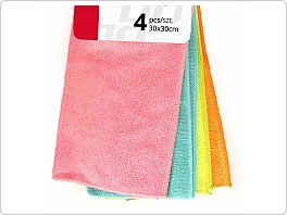 Mikrovláknové útěrky, sada 4kusy