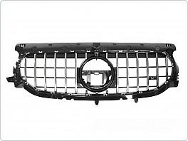 PŘEDNÍ MASKA MERCEDES GLA H247 2019-2023, ČERNÁ CHROM, GRMEL7