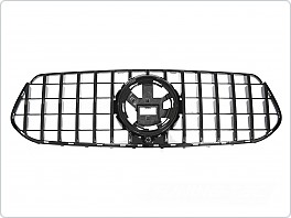 PŘEDNÍ MASKA MERCEDES GLE W167, C167, 2019-2023, ČERNÁ, GRMEN4