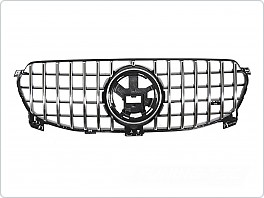 PŘEDNÍ MASKA MERCEDES GLE W167, 2019-2023, ČERNÁ CHROM, GRMEN7