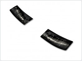 Ochranná lišta hrany kufru Nissan Leaf 2017- (hatchback, vnitřní, tmavá, matná)