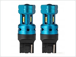 LED žárovky T20, W21W, bílá 12V-24V, Canbus 2ks