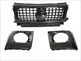 PŘEDNÍ MASKA MERCEDES G-CLASS W464, 2018-2024, ČERNÁ, grmeo8